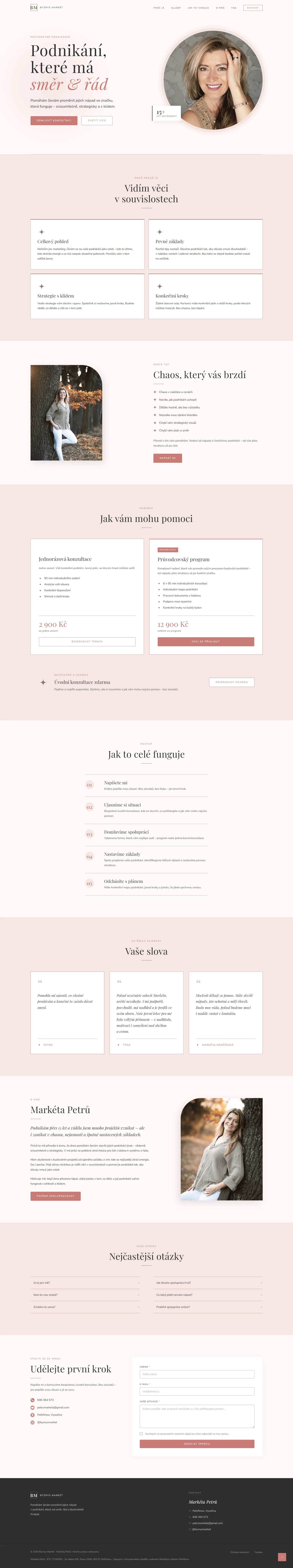 Web Markéty Petrů – business koučink